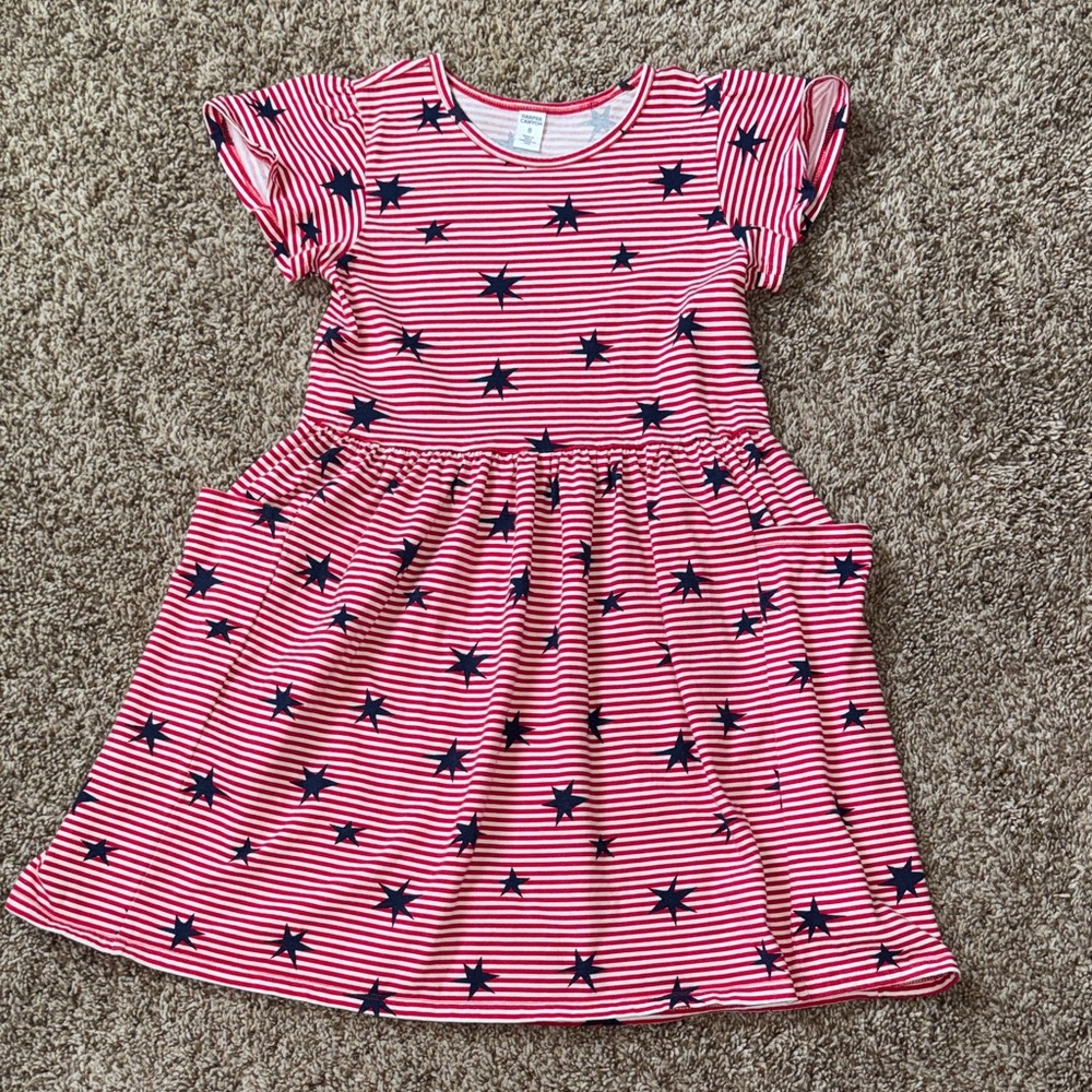 Harper Canyon Red, white and Navy Stars and Stripes Dress 8 🇺🇸